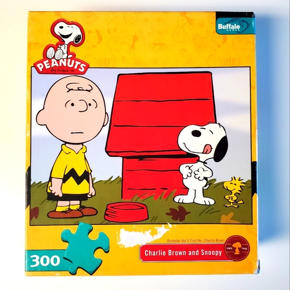 Peanuts Snoopy And Charlie Brown 300 Piece Jigsaw Puzzle by Buffalo Games - Picture 1 of 14